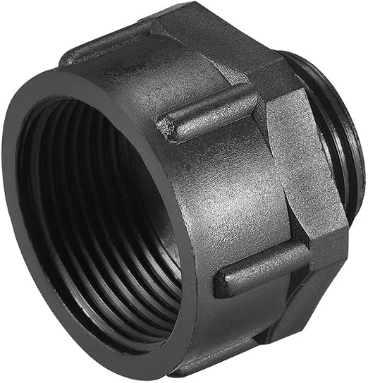 Dado Filettato In Plastica M17 – Diametro 17mm, Lunghezza Filettatura 30mm, Altezza 20mm, Chiave 24, Confezione Da 1 Pezzo