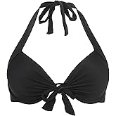Ocean Blues Women's Push Up Bikini Top Halter Swimsuit Top