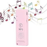 Lossless Sound Quality Mp3 Player, Multifunctional Portable Mini Mp3 for Students, Support 64gb External Memory Card, Long Battery Life()