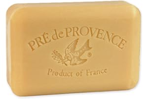 Pre de Provence Artisanal Soap Bar, Enriched with Organic Shea Butter, Natural French Skincare, Quad Milled for Rich Smooth Lather, 8.8 Ounce, Sandalwood