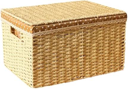 ZTMN Cesta de Almacenamiento Ropa Cesta de Almacenamiento Tejida con