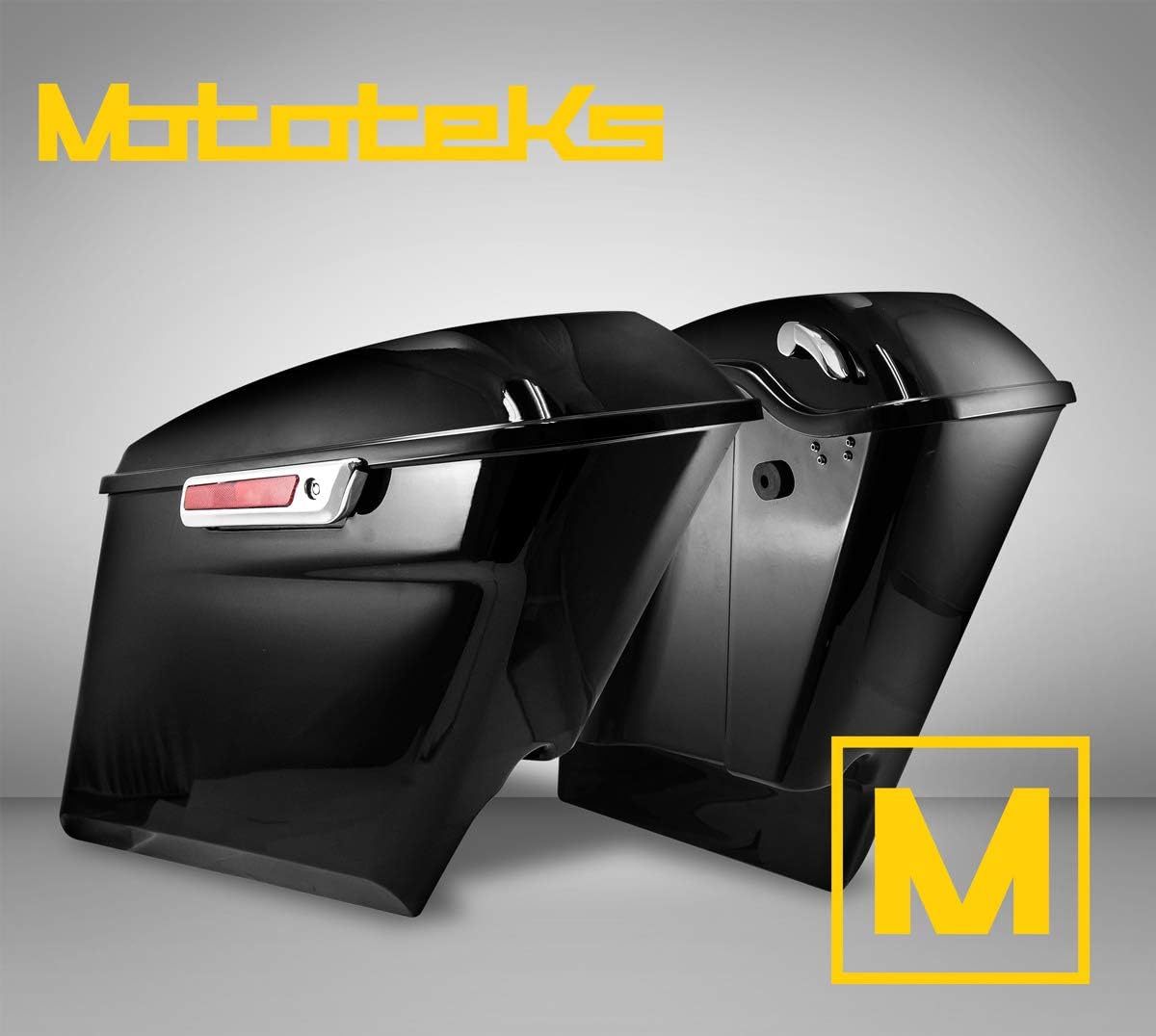 5" Stretched Extended Saddlebags ABS for Harley Touring Bagger Models 93-18 | Lid Latch Keys For Harley Touring FLH FLT Electra Glide Road king