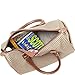 LONDON FOG Chelsea Lites 16-Inch Satchel Tote Bag, Olive Plaid