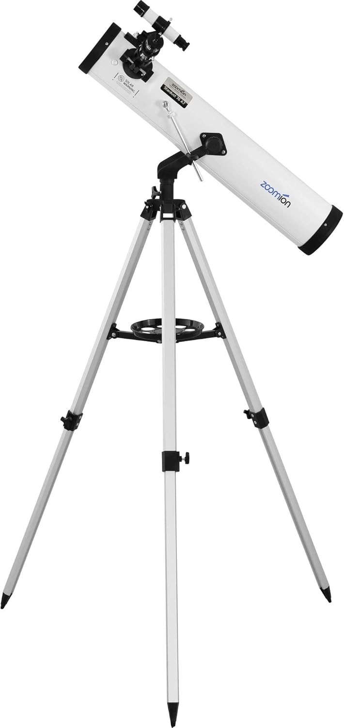 Zoomion Stardust 76/700 AZ Reflector Telescope, Astronomical monocular Set including tripod - Image 3