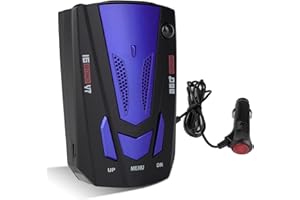 XPACEBANK Car Radar Detector, Upgraded Dectector Driving Aids for City Road and Highway, Directional System Real Time Voice Alert Speed, Built-in GPS, LED Display