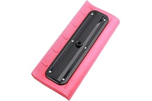 Roof Rake for Snow Removal - Lightweight Foam Head Snow Broom, Safe Ground-Level Roof & Gutter Cleaning Tool (Watermelon)