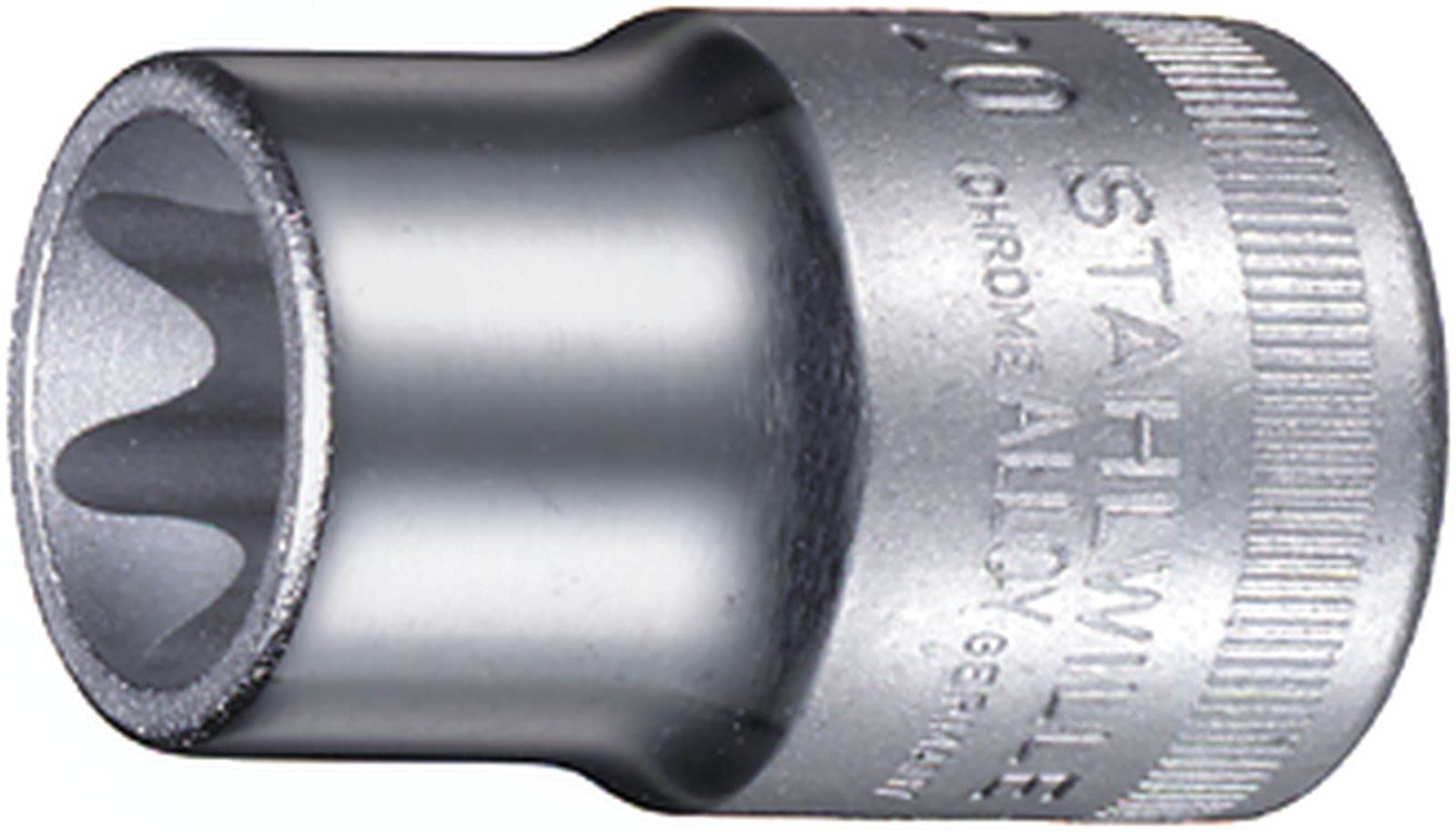 Stahlwille 03270024 50TX High Performance Steel Socket, 1/2 inch Drive, E24 Size, 41.2 mm Length, Pack of 10