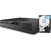 Amcrest 4K 8CH POE NVR POE Network Video Recorder - Supports 8 x 8MP/4K IP Cameras, 8-Channel Power Over Ethernet Pre-Install