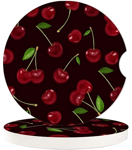 Augeny 4 Pack Car Cup Holder Coasters - 2.75" Anti-Slip Silicone Inserts For Most Vehicles