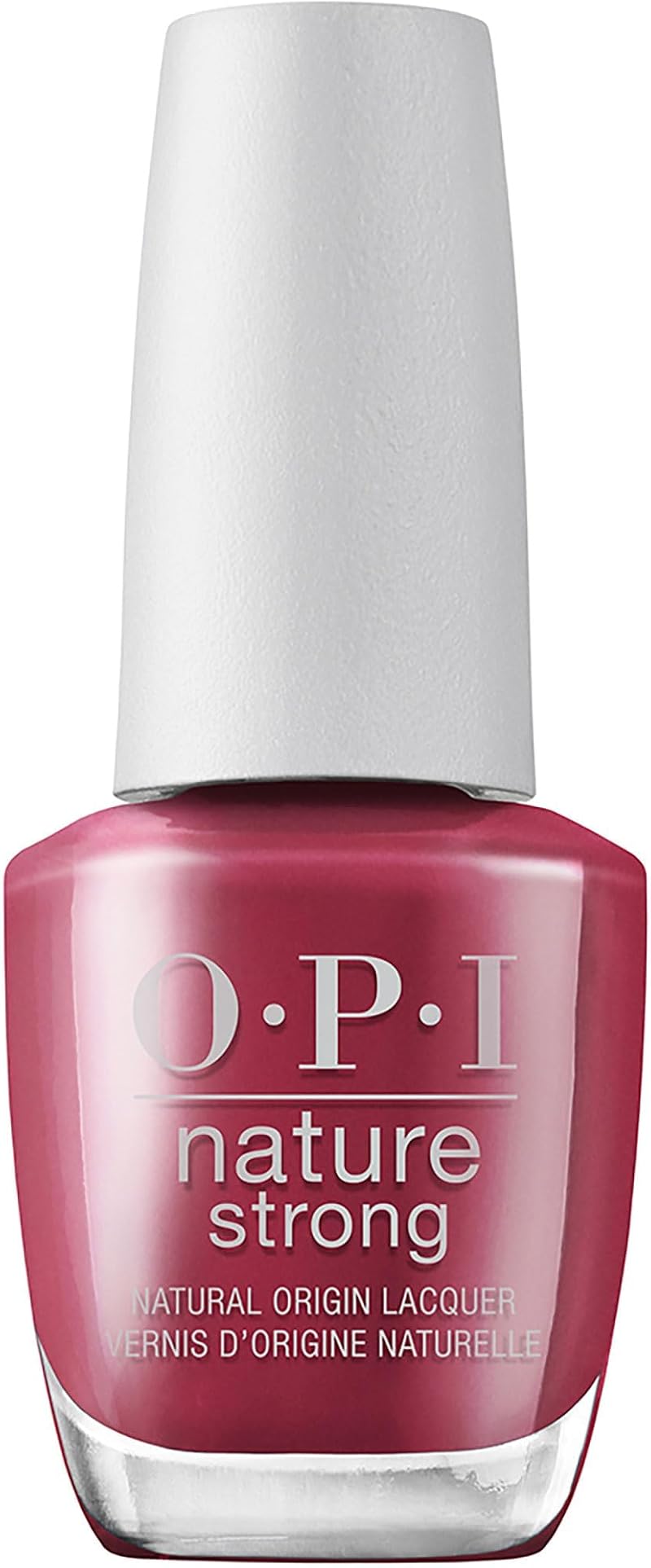 OPI Nature Strong Nail Polish Quick Dry Vegan Garnet Red 15 ml
