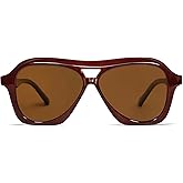 VANLINKER Retro 70s Square Aviator Sunglasses Womens Men Trendy Polarized Vintage Shades VL9768