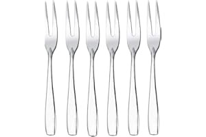 IMEEA Mini Cocktail Forks Appetizer Forks 18/10 Stainless Steel Fruit Forks Dessert Forks Tasting Forks, 4.5-inch