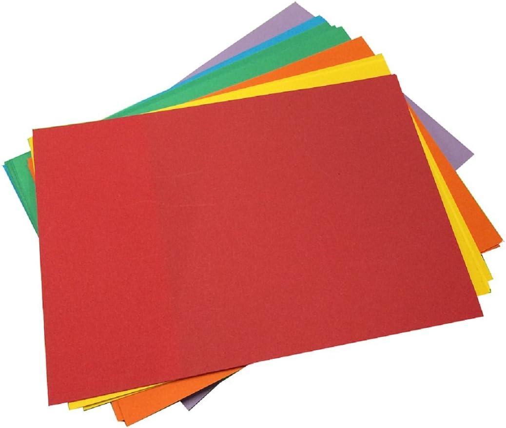 House of Card & Paper Karton, A5, 220 g/m² Assorted Bright Colours (Pack of 25 Sheets) Amazon