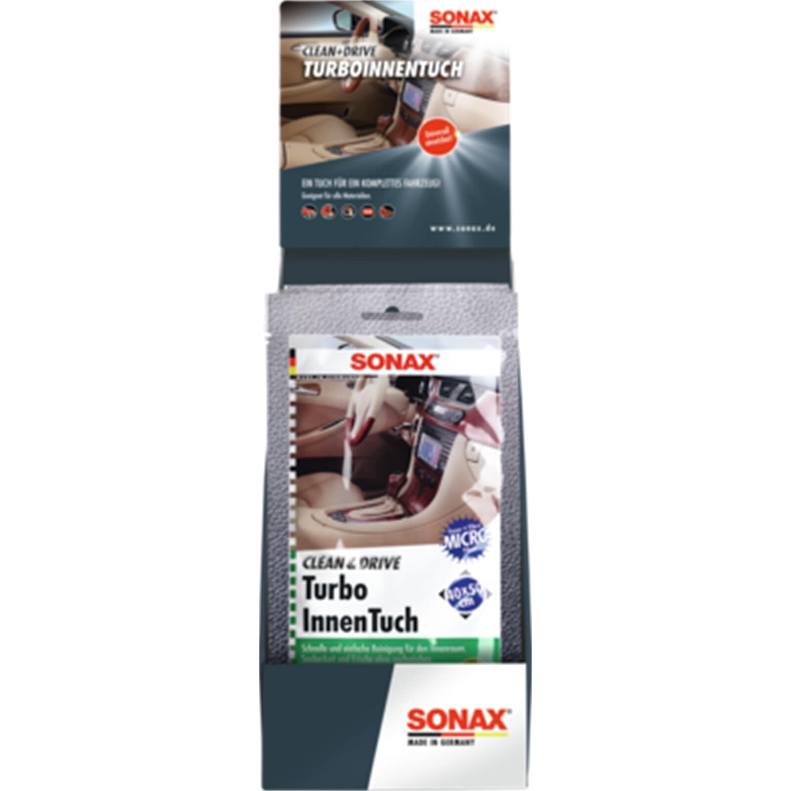 Sonax Clean&Drive 04130000 Turbo Car Interior Cleaning Cloth