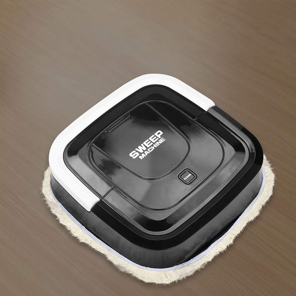 Kengqin Sweeper Machine Brothers Mopping Machine Clean Robotic Auto Robot Home Cleaning Guard (Black)