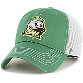 47 NCAA Trawler Team Color Mesh Trucker Clean Up Adjustable Hat, Adult One Size Fits All (Oregon Ducks Green)