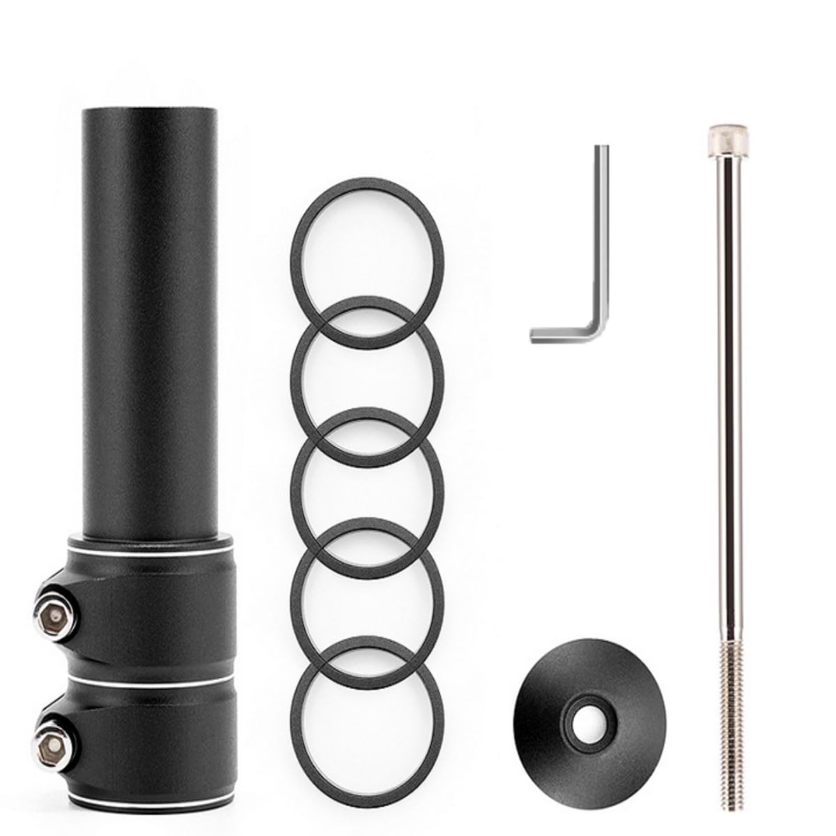 HOUSON Bike Stem Riser adapter, bicycle handlebar increase handlebar riser stems handlebar riser steerer tube extension for 28.6mm cycling MTB mountain bike