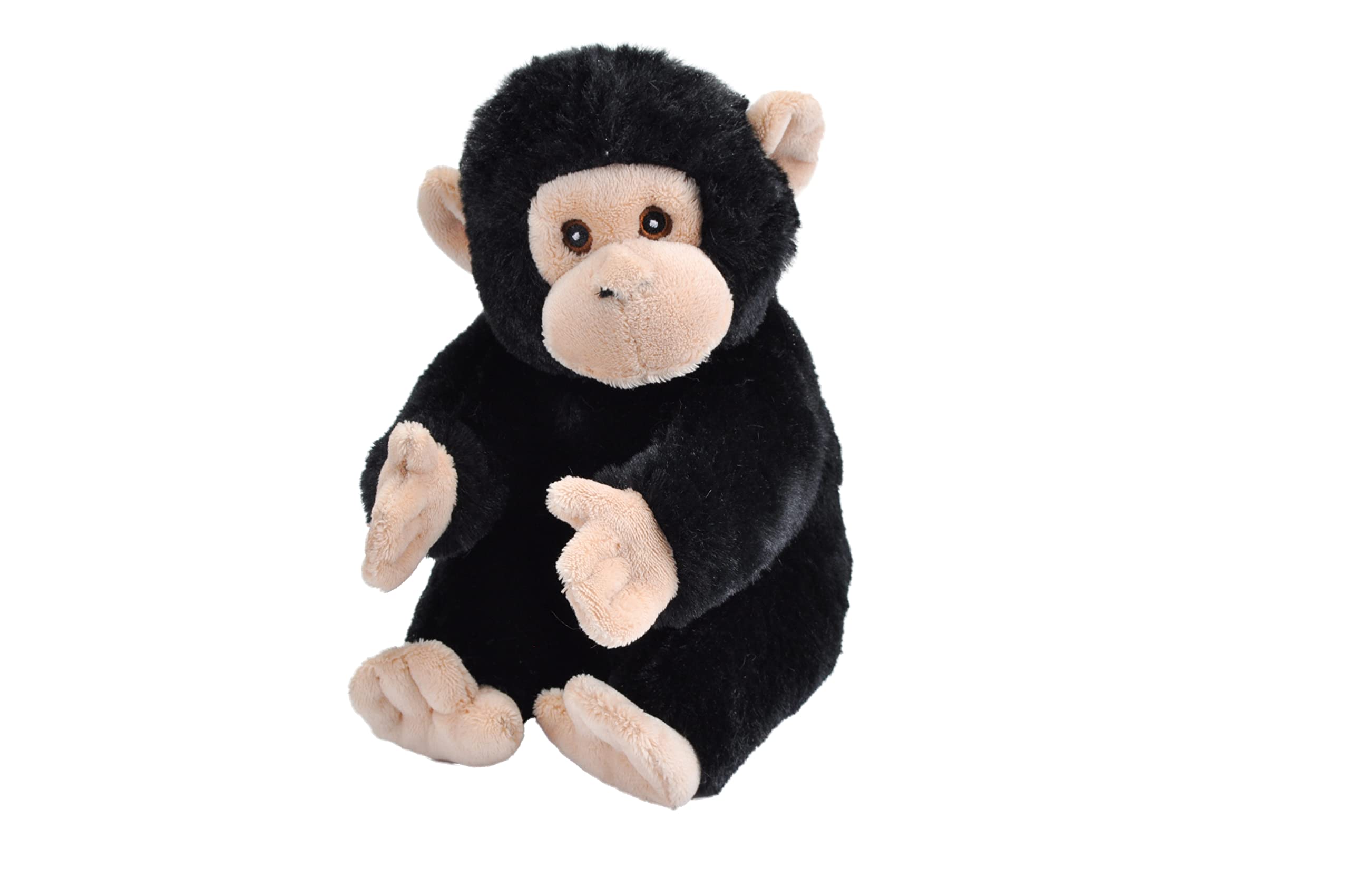 Wild Republic Ecokins Mini Chimpanzee, Stuffed Animal, 8 inches, Gift for Kids, Plush Toy, Made from Spun Recycled Water Bottles, Eco Friendly, Child’s Room Decor