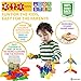 ETI Toys, STEM Learning, 80 Piece Konnectin Geometry Snowflakes. Build Rocket, Dog and More. 100 Percent Safe, Fun, Creative Skills Development. Gift, Toy for 3, 4, 5 Year Old Boys and Girls