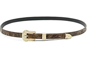 Keilin Leather Hat Bands for Women and Men Adjustable Scalloped Western Hat Bands for Cowboy Hats Fedora Hats Straw Hats