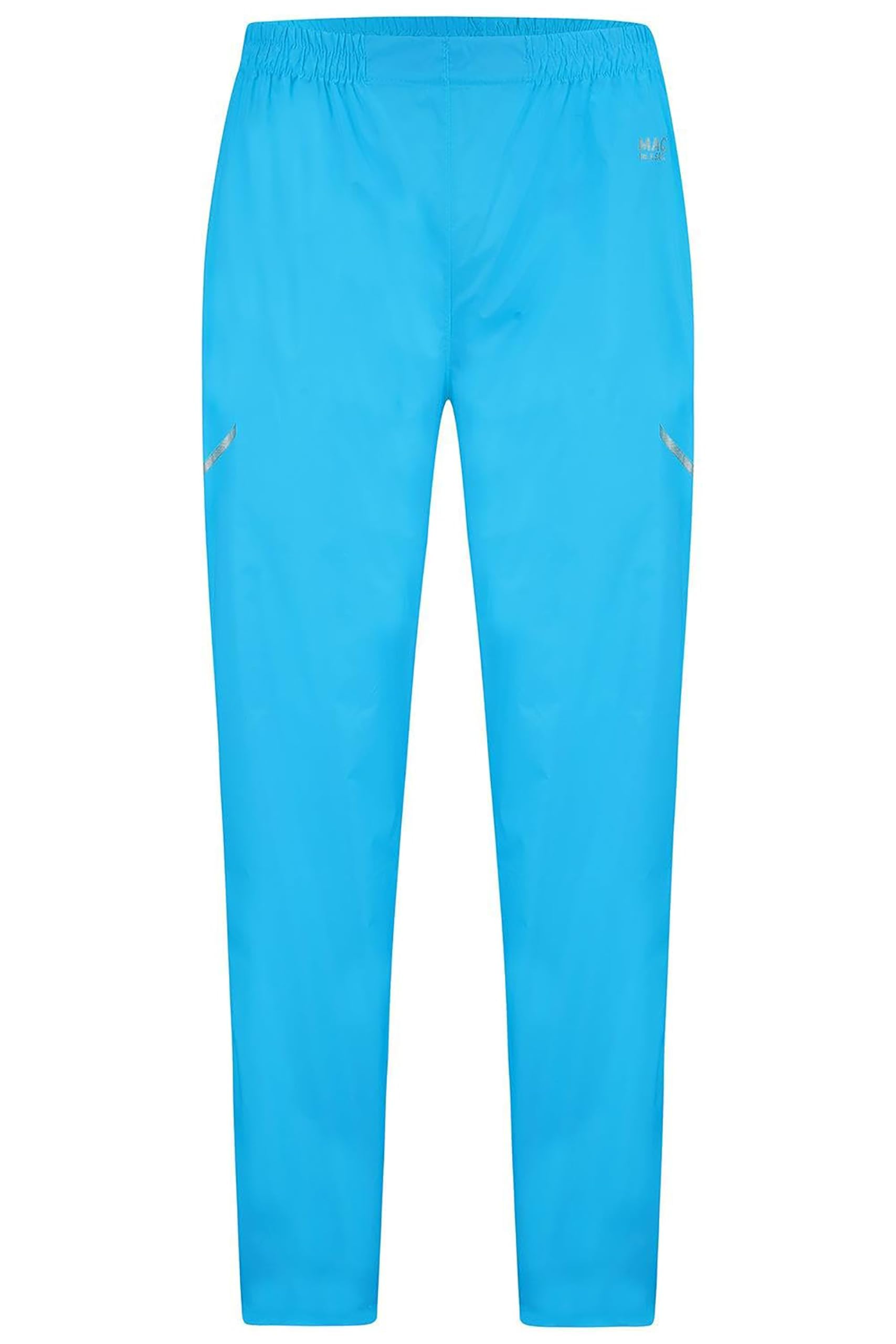 Mac in a Sac - Origin II - Packable Waterproof Full Zip Overtrousers for Men & Women - Lightweight and Breathable Rain Trousers That Packs into its own Bag - Neon Blue - XS