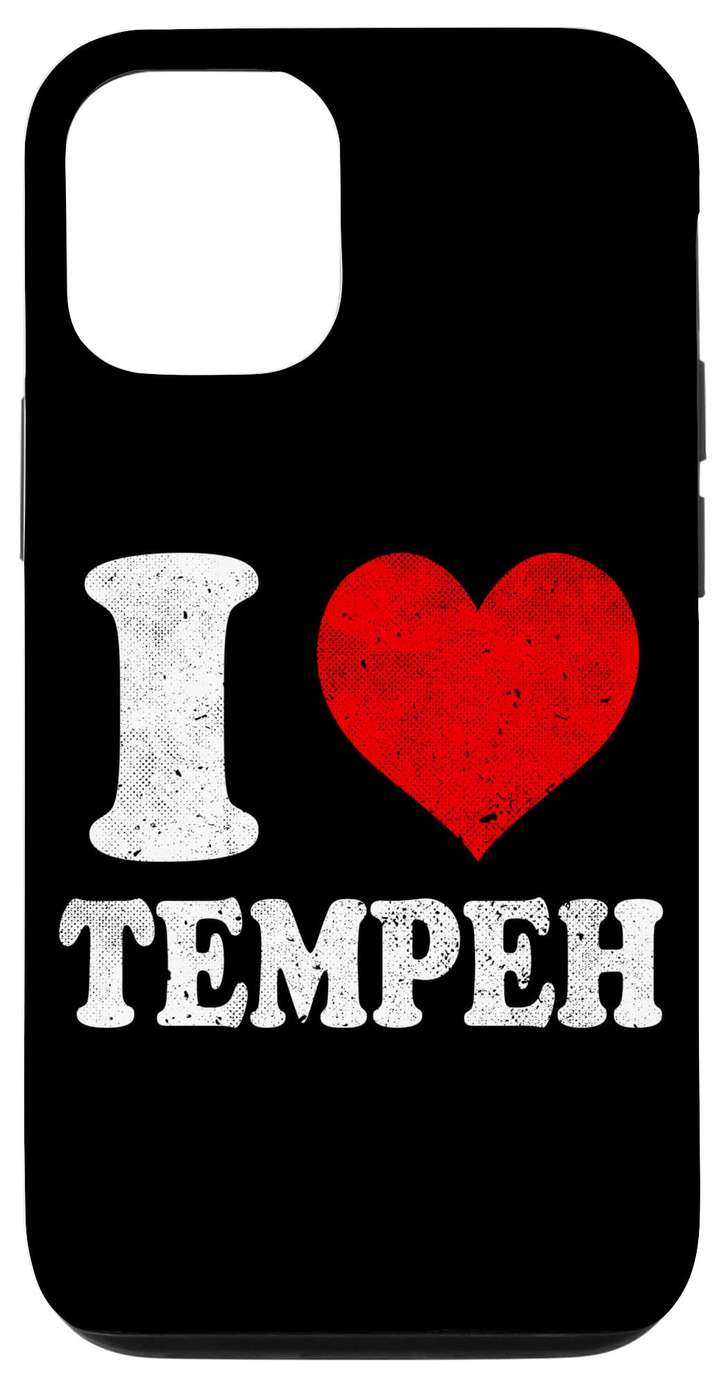 iPhone 15 Pro I Love Tempeh Vegan Vegetarian Vintage Case