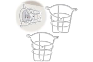 Happy Tree (2 Pack) White Fire Sprinkler Head Guard Cover Cage Protector for Both 1/2" & 3/4" Fire Head for Protecting Side Wall & Pendent Head Fire Sprinkler Covers for Ceiling