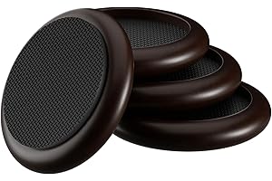 BOIVSHI Furniture Coasters – 4 PCS 2" Round Non Slip Caster Cups – Furniture Cups for Hardwood Floors – Sofa Leg Floor Protectors for Bad, Chair, Armoire, Piano and Other Heavy Duty Furniture