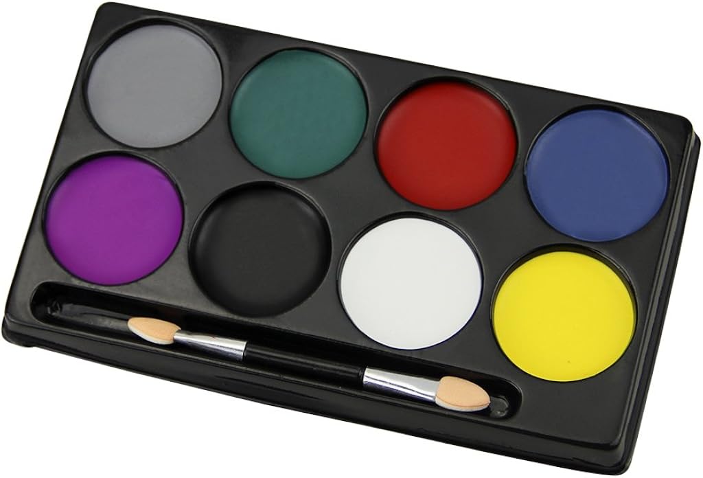 Face Painting Kit 8 Flash Colors Professional Face Body