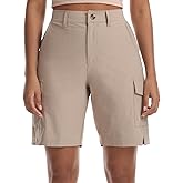XINGPAOZHE Women's Lightweight Hiking Shorts Quick Dry Running Outdoor Cargo Shorts with Pockets for Travel Athletic Camping