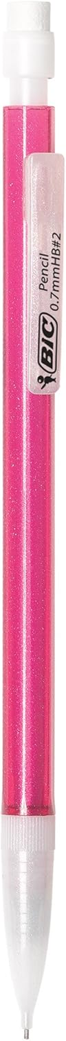 BIC Xtra Sparkle Mechanical Pencil, Colorful Barrel, Medium Point (0.7 mm), 48-Count : Office Products
