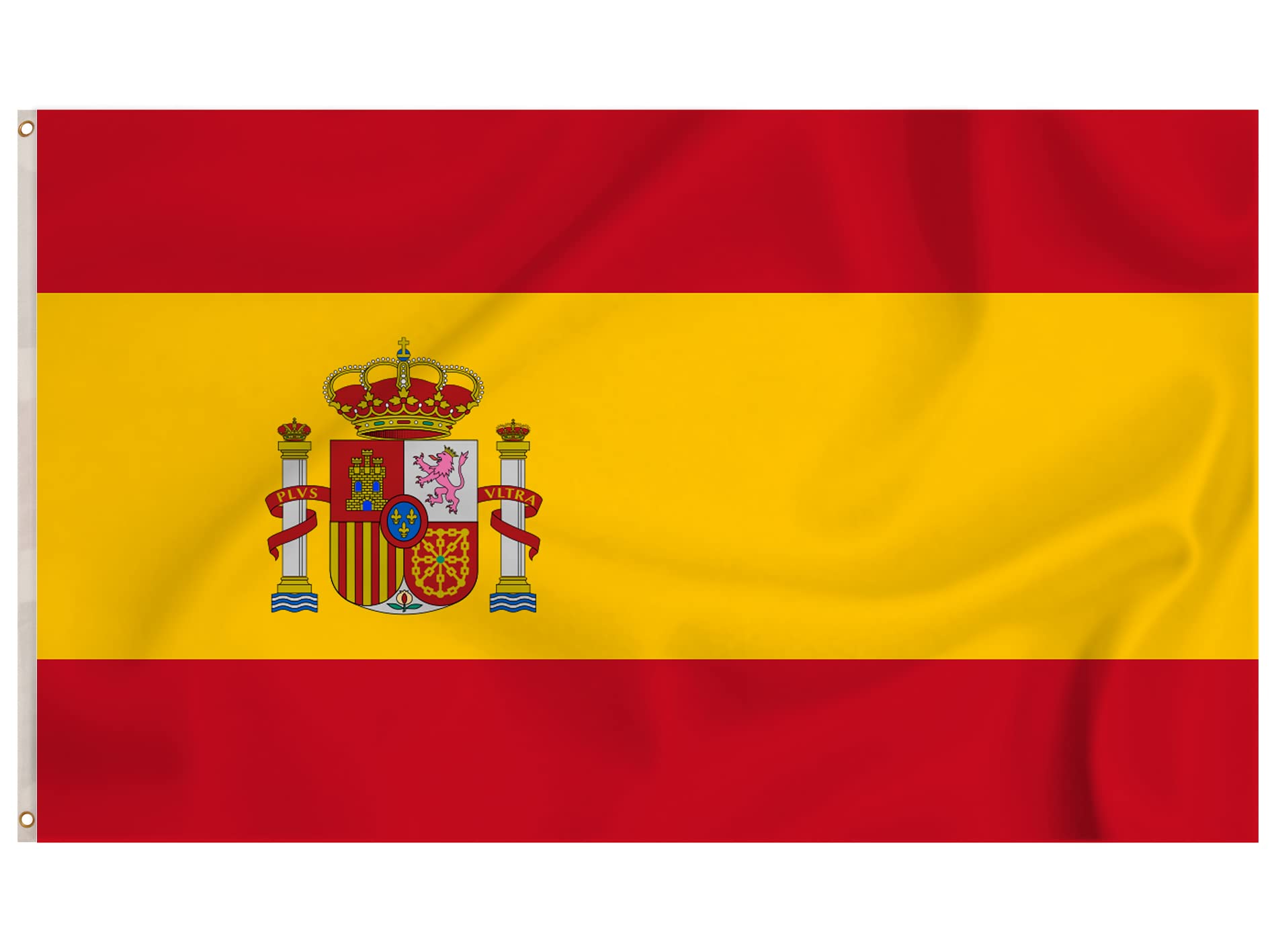 Storm&Lighthouse Spain Flag Spanish Flag European Flags 5ft x 3ft with Eyelets
