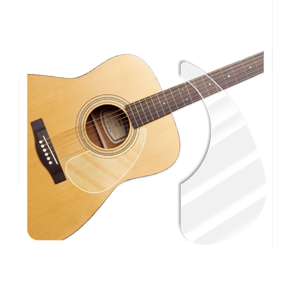 Healing shield Premium Acoustic Guitar Pickguard Pick Guard, Transparent Self-Adhesive, Scratch Resistant Protection Coating, Anti-Dust, Anti-Fingerprint, Made in Korea (Basic Glossy)