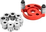 QWORK Woodworking Center Finder Kit Drill Guide Locator 3-10mm Drill Bushings view 7