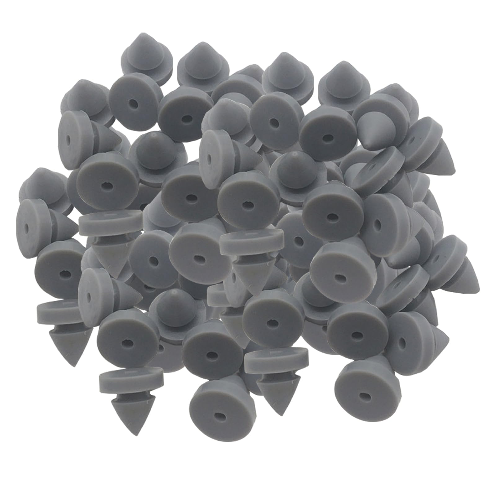 Photo 1 of 100 Pcs Rubber Door Silencer, Metal Door Anti Collision Silencer Heavy Duty Rubber Hinge Outlet Door Silencer 1/2 Inch Diameter for Metal Frame