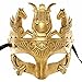 Gold/Black Butterfly Women Mask & Silver Roman Warrior Men Mask Venetian Couple Masks For Masquerade/Party/Ball Prom/Mardi Gras/Wedding/Wall Decoration(elastic band）