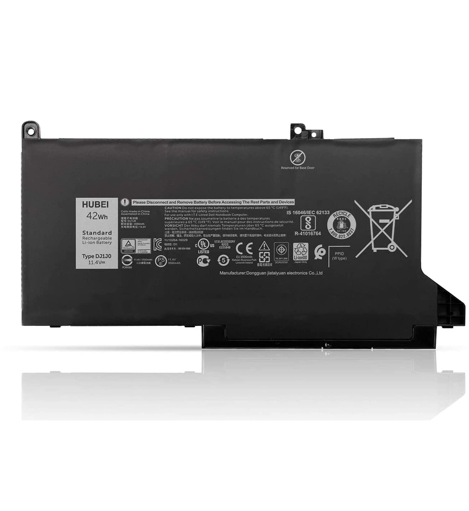 Hubei PGFX4 ONFOH 451-BBZL C27RW DJ1JO DJ1J0 REPLACIMIENTO DE BATERÍA DE LA COMERTADO PARA DELL 12 7280 K8X0T KHY0C 7290 E7280 E7290 13 7380 7390 E7380 E7390 14 7480 E7490 Serie (11.4v 4V 42wh)