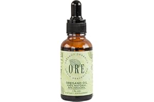 ORE Mexican Oregano Oil Drops 1 oz | 80% Carvacrol | Wildcrafted Herbal Extract for Immune & Respiratory Support | Natural Liquid Supplement | Non-GMO | Dropper Bottle