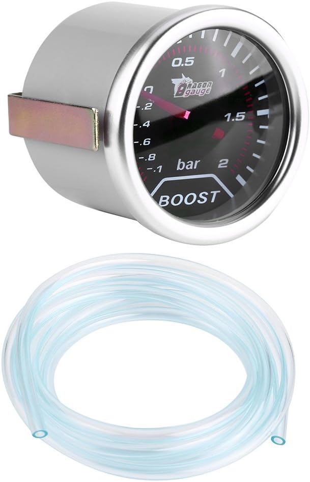 DRU Cuque Excellent Car Boost Gauge 2 Inch (50mm) LED Boost Gauge Bar Turbo Boost Gauge Turbo Boost Meter