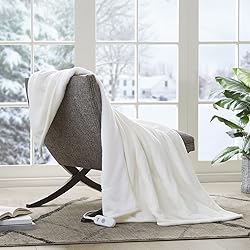 Serta Heated Throw Blanket - Reversible Fleece to