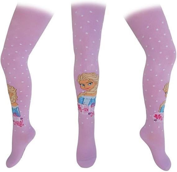 Girls' Disney Frozen Elsa lilac polka dot cotton rich