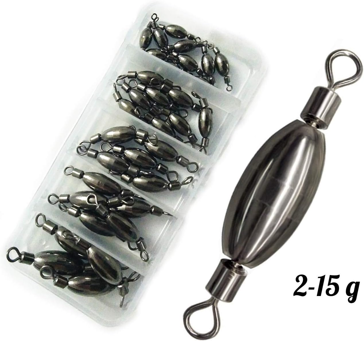Sport en vakantie Gewichten, ballast, kogels inline trolling sinker 6 8