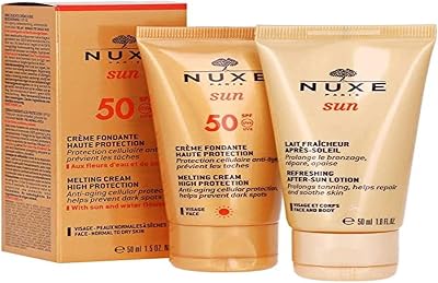 Nuxe Sun SPF50 Cream Fondant 50ml + Post Solar Milk 50ml Sun Care Set