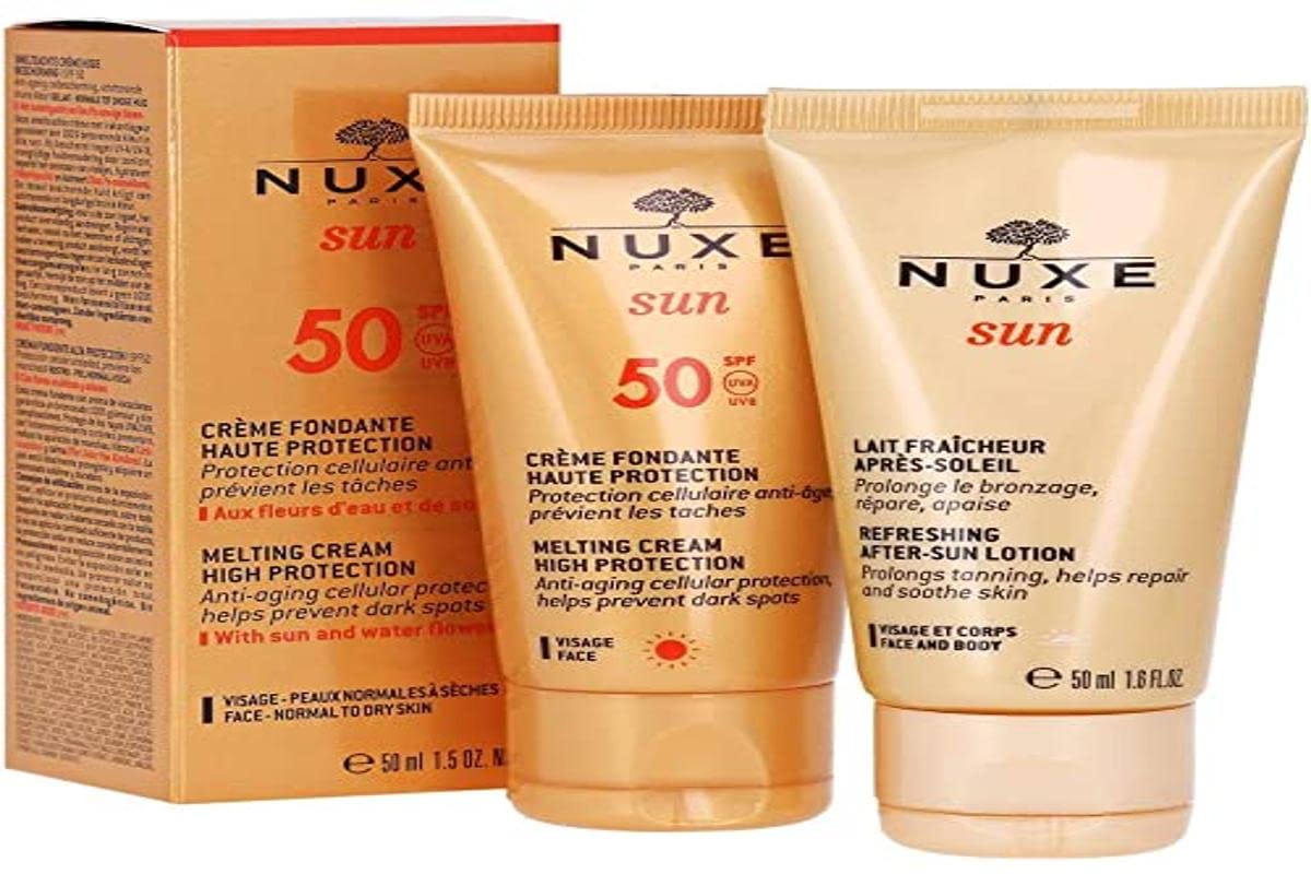 Nuxe Sun Pack Cream Fondant High Protection SPF50 + 50 ml + Milk Fresh Post Solar 50 ml, One Size