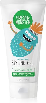 Fresh Monster Natural Kids Baby Hair Gel Alcohol Toxin Free Medium Hold 6oz view 1