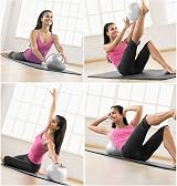ZHIYE Mini Pilates Ball 25cm PVC Anti-Slip Core Fitness Ball 80kg Load view 6