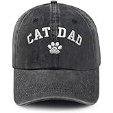 Black Cat Hat,Ragdoll Cat Embroidered Adjustable Cotton Baseball Cap for Men Women,Gifts for Cat Lovers