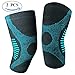 JforU Athletics Knee Brace Compression Sleeve - 1 Pair for Running, Jogging, Basketball, Sports, Joint Pain Relief, ACL, MCL, Arthritis Meniscus Tear, and Injury Recovery Blue, Medium One Pair