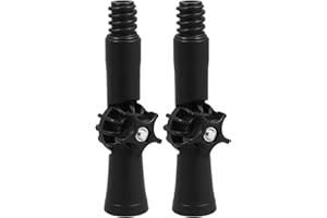 GLEAVI 2Pcs Adjustable Rotatable Angle Adapter for Extension Pole, Universal Joint Swivel Connector, Black