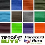 550 Paracord Hero Brand Camo Colors 10' 20' 25' 50' 100' & 300' Spools Free Expedited Shipping When 2 or More 100' Hanks Purchased